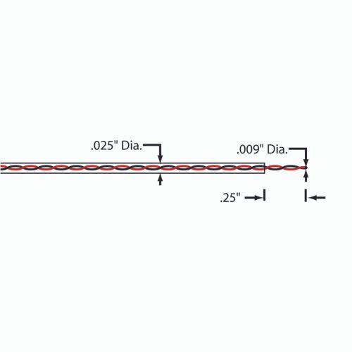 Ultra Fast Micro Wire Type T Thermocouple Probe. Exposed Tip 0.1??C  (IT-1E)